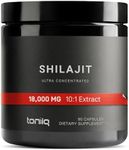 Ultra Concentrated 40% Fulvic Acid Shilajit for Men - Pure Himalayan 18,000mg 10:1 Extract-Third Party Tested 10x Potency Capsules- High in Potency and Trace Minerals - Made in GMP Certified Facility