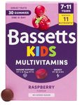 Bassetts Kids Multivitamins 7-11 Years Raspberry Flavour 30 Gummies