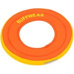 RUFFWEAR Hydro Plane Dog Flying Disc Toy, Floating Dog Frisbee, Tangelo Orange, Large