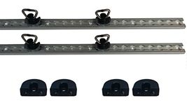 L Track Rail System 5 Feet 1.5 Meters Tie Down L Track for Trailer Truck Van -2Packs