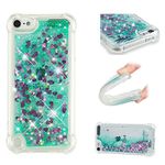 LEMAXELERS Compatible with iPod Touch 7 Case, Bling Glitter Liquid Case Floating Quicksand Shockproof Protective Sparkle Silicone Soft TPU Case for iPod Touch 5 / Touch 6. YBL Love Green