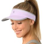 SAAKA Super Absorbent Visor for Women. Best for Running, Tennis, Golf & All Sports. Soft, Lightweight & Adjustable. (Lavender)