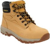 STANLEY Tradesman Men's Leather, Steel Toe, Safety Work Boot Honey UK8 (EU42)