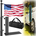 FFILY Tailgate Flag Pole with Tire 