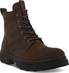 ECCO Men's Grainer Waterproof Lace Ankle Boot, Coffee Suede, 9-9.5