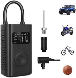 Mi Mijia Air Pump 2,Compresseur Electrique Portable, Lampe Torche Intégrée, Affichage Précis du Niveau de Batterie, Gonfle sous Tous Les Angles