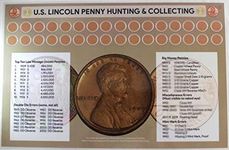 Lincoln Penny Hunting and Collecting 11" x 17" Coin Roll Sorting Laminated Mat