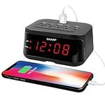 Sharp Digital Alarm Clock with USB 