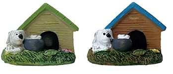 Wonderland Resin Kennels Miniature Fairy Garden Accessories Set of 2