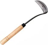 FINPAN Japanese Garden Tool Hand Hoe Safety Sickle is Perfect for Weeding and Cultivating (Snakeskin Crescent)