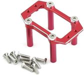 Servo Mount Set Aluminum ARA320574 for Arrma Kraton 6S Typhon 6S Outcast 6S Notorious Mojave Talion Fireteam Upgrade Parts (Red)