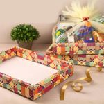 Birch & Co. Gift Box - Birthday Gift Packing Box For Women - Decorative Folding Paper Gift Hamper Empty - Dyi Gift Packs With Tie Ribbons And Nets, Stylish Gift Boxes, Multicolor, Pack Of 4