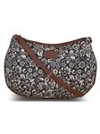 ZOUK 100% PeTA Approved Vegan Leather FloMotif Print Shoulder Bag for Women