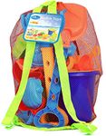 Click N Play 18 Piece Beach Sand Toy Set, Bucket, Shovels, Rakes, Sand Wheel, Watering Can, Molds,