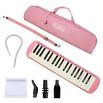 YCXYQ Pink - 37 Keys Melodica Professional Instrument Air Piano Soprano Style Keyboard Harmonium Instrument Suitable for Beginners and Music Lovers Portable Instruments