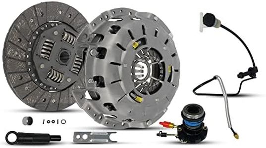 Clutch And Slave Kit With Pre-BClutch Master Cylinder and Line Assembly Compatible With Ranger B2300 B2500 B3000 1995-2011 2.3L L4 2.5L L4 3.0L V6 (Self Adjusting Plate; 07-116S)
