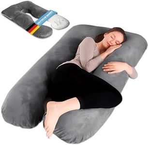 Das Schlaftherapie Kissen von PillowDaddy | Seitenschläferkissen mit Bezug für Ischias-, Hüft- & Rückenschmerzen | U-förmiges Ganzkörperkissen | Schwangerschaftskissen | Stillkissen XXL