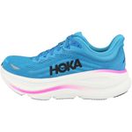 Hoka Women's Bondi 9 Running Shoes, Skyward Blue/Neon Fuchsia, 6