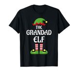 Grandad Elf Family Matching Group Christmas Grandpa T-Shirt