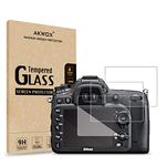 (Pack of 3) Tempered Screen Protector For Nikon D7100 D7200 D800 D800e D810 D750 D600 D610 D500, Akwox [0.3mm 2.5D High Definition 9H] Optical LCD Premium Glass Protective Cover