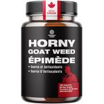 Horny Goat Weed for Male Enhancement - Extra Strength Horny Goat Weed for Men 1000mg Complex with Tongkat Ali Saw Palmetto Extract Panax Ginseng and Black Maca Root for Stamina & Energy - 90 Servings
