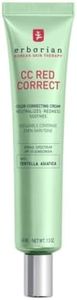 Erborian CC Red Correct - Skincare-First Green Color Corrector with Centella Asiatica, Illuminating Color Corrector with Redness Coverage & SPF 25 - Cica, Korean Skincare, 1.5 Oz