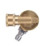 CAZAR Brass Heavy Duty 240 Degree Nozzle With 7 Angles ¼" Quick Connecting Pivoting Coupler Attachment For Pressure Washer/Car Washer