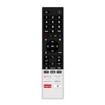 ZIEVA Compatible with Toshiba Smart Tv Remote – with Voice - Hot Keys Netflix, Prime Video, Media, Google Play, Media and YouTube - LCD LED OLED QLED UHD 4K Android TVs (with Voice)