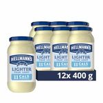 Hellmann's Lighter Than Light Mayonnaise same great taste light mayo for sandwiches, wraps and salads 12x 400 g