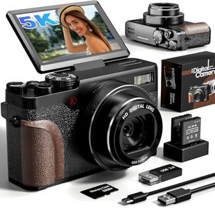 G-Anica 18X Zoom 5K Digital Camera for Photography with 180° Flip Screen