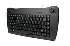 Ack-5010 - Mini-Trackball Keyboard (Black Ps/2)