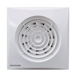 Envirovent SIL100IT Silent Extractor Fan 4" 100MM for Bathroom Intelligent Timer