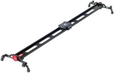 Proaim Zeal 4ft Slider for DSLR Video Camera w 20kg/44lb Payload. Smooth & Inaudible Moves, Adjustable Feet. ¼” & 3/8” Threads, w Lock for Static Shots. Precise Levelling, Compact + Bag (P-ZL-S4)