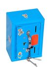 Skytouch Shoppee Money Bank Iron gullak no Worries for Damage for The Shop use Home use for Saving Money(8x4) inches- Multi Color