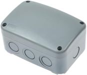 Outdoor Junction Box Waterproof,SuperInk Outdoor Electrical Boxes Weatherproof with Reserved Holes,IP66 PVC/ABS Dustproof,4.9x3.3x2.3In(125x86x62MM),Watertight for Indoor Outdoor Use