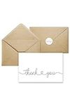 Thank You Cards with Kraft Envelope