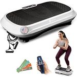 LifePro Vibration Plate Exercise Machine - Whole Body Workout Vibration Fitness Platform w/ Loop Bands - Home Training Equipment