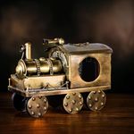 DIGGY ARTS Hand Crafted Vintage Steam Train Engine (12x6x10 Inches) - Antique Showpiece for Home Decor/Table Top Decor/Office Decor | Vintage Decor | Antique Train Engine for Adults | Business Gifts