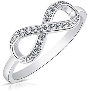 925 Sterling Silver Forever Infinity Ring with CZ (7)