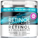 REMEDIAL PAX Face Moisturizer Retinol Cream, Anti Aging Neck Firming Cream, Collagen Day & Night Face Cream with Hyaluronic Acid for Women & Men, 1.85 Fl Oz