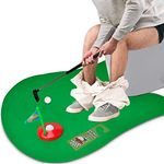 Christmas Funny Gifts for Men Dad from Daughter Son, Golf Gifts for Men Toilet Mini Golf Set for Men Dad Grandpa, Secret Santa Gifts for Dad for Fathers Day Christmas