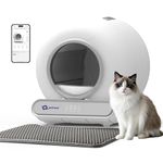 Petverse Automatic Self Cleaning Cat Litter Box for Multiple Cats, Smart App Control, Covered Design, Large Capacity Waste Bin, Odor Control System, Safety Sensor Protection