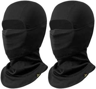 SAITAG Balaclava Ski Mask 2 Pieces-Winter Full Face Mask for Men Women, Sheisty Mask Sun Hood for Skiing Snowboarding