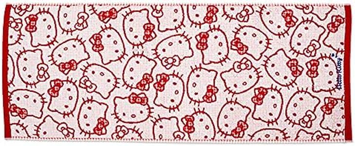 Sanrio 800813 Hello Kitty Bath Towel, Antibacterial and Deodorizing Treatment, Silver