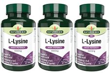 Natures Aid L-Lysine 1000mg 60 Tablets (Pack of 3)