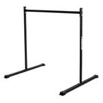 GORNATION Static Bar, Front Lever Bar with Non-Slip Feet, Powder Coated Grip, Adjustable Height & Easy Assembly, Calisthenics & Fitness Training