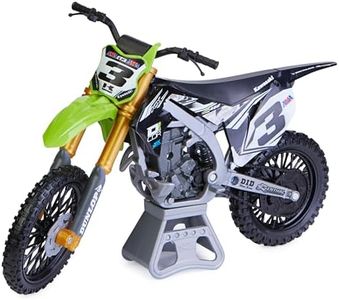 Supercross, Authentic Eli Tomac 1:10 Scale Collector Die-Cast Motorcycle Replica with Display Stand