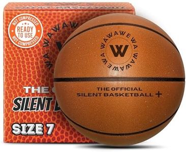 WAWAWEWA The Official Silent Basketball + (Size 7) – Noise-Free Indoor Basketball for Quiet Dribbling – Grooved Airless Indoor Basketballs – Ready to Play Basket Ball for All Ages (29.5")
