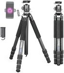 Carbon Fiber Tripod-INNOREL GT284C Professional Compact Tripod for DSLR Camera Heavy Duty Stand with Low Gravity Center Ball Head Special-Shaped Center Column 1.14in/29mm Tube Max Load 44lbs/20kg