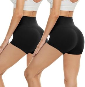 CAMPSNAIL Workout Biker Shorts Women - 3"/5"/8" High Waisted Tummy Control Spandex Booty Volleyball Shorts for Yoga Dance